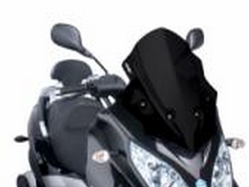 PLEXI ŠTÍT V-TECHLINE PIAGGIO MP3 - BARVA ČERNÁ