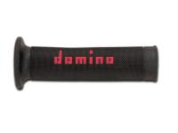 GRIPY DOMINO "ROAD/RACING Soft" - BARVA ČERNÁ/ČERVENÁ