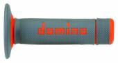 GRIPY DOMINO "OFF ROAD/CROSS" - BARVA ŠEDÁ/ORANŽOVÁ