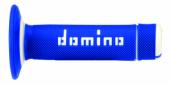 GRIPY DOMINO "OFF ROAD/CROSS" - BARVA MODRÁ/BÍLÁ