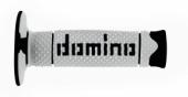 GRIPY DOMINO "OFF ROAD/D.S.H." - BARVA BÍLÁ/ČERNÁ