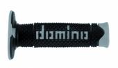GRIPY DOMINO "OFF ROAD/D.S.H." - BARVA ČERNÁ/ŠEDÁ