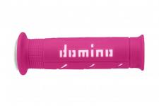 GRIPY DOMINO "ROAD/RACING XM2 SuperSoft" - BARVA FUCHSIE/BÍLÁ