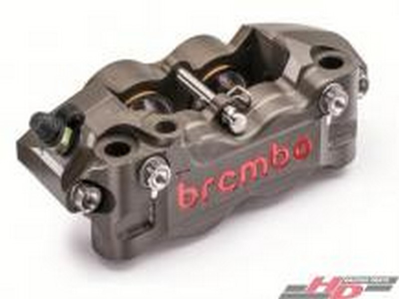 Levý radiální brzdič, CNC obrobený P4 32/36, titanový píst (bez