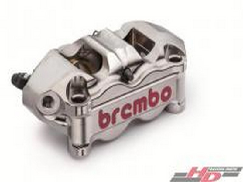 Levý monobloc radiální brzdič,CNC P4-32/36 2 destičky (bez brzd.