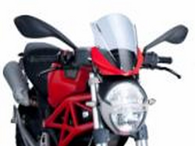 PLEXI RACING DO ORIG. MASKY DUCATI MONSTER 696/796/1100 - BARVA KOUŘOVÁ